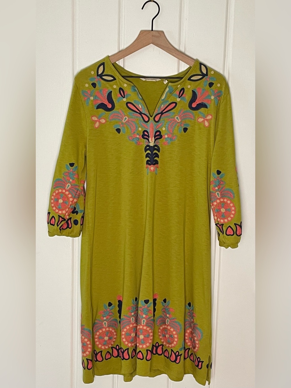 Soft Surroundings Embroidered Boho Tunic Dress – Medium